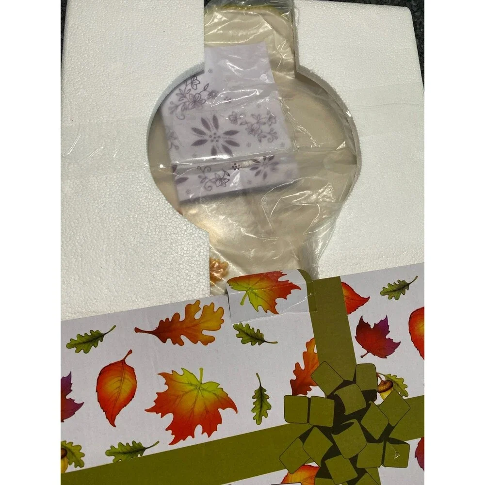 Temp-tations By Tara Harvest The Giving Plate Autumn Thanksgiving Fall Gift Dish